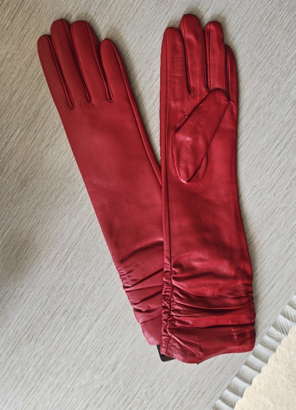 Leather Long Gloves MED